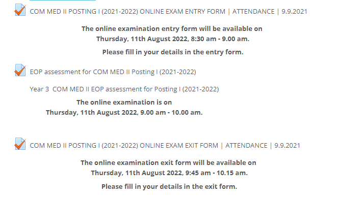 exam