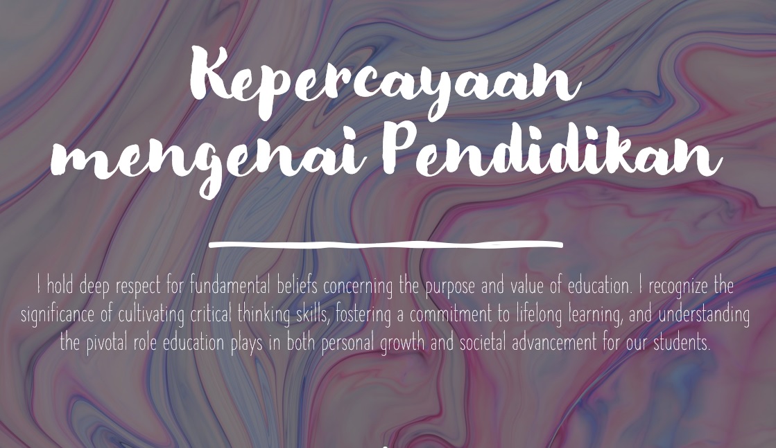 Kepercayaan mengenai pendidikan