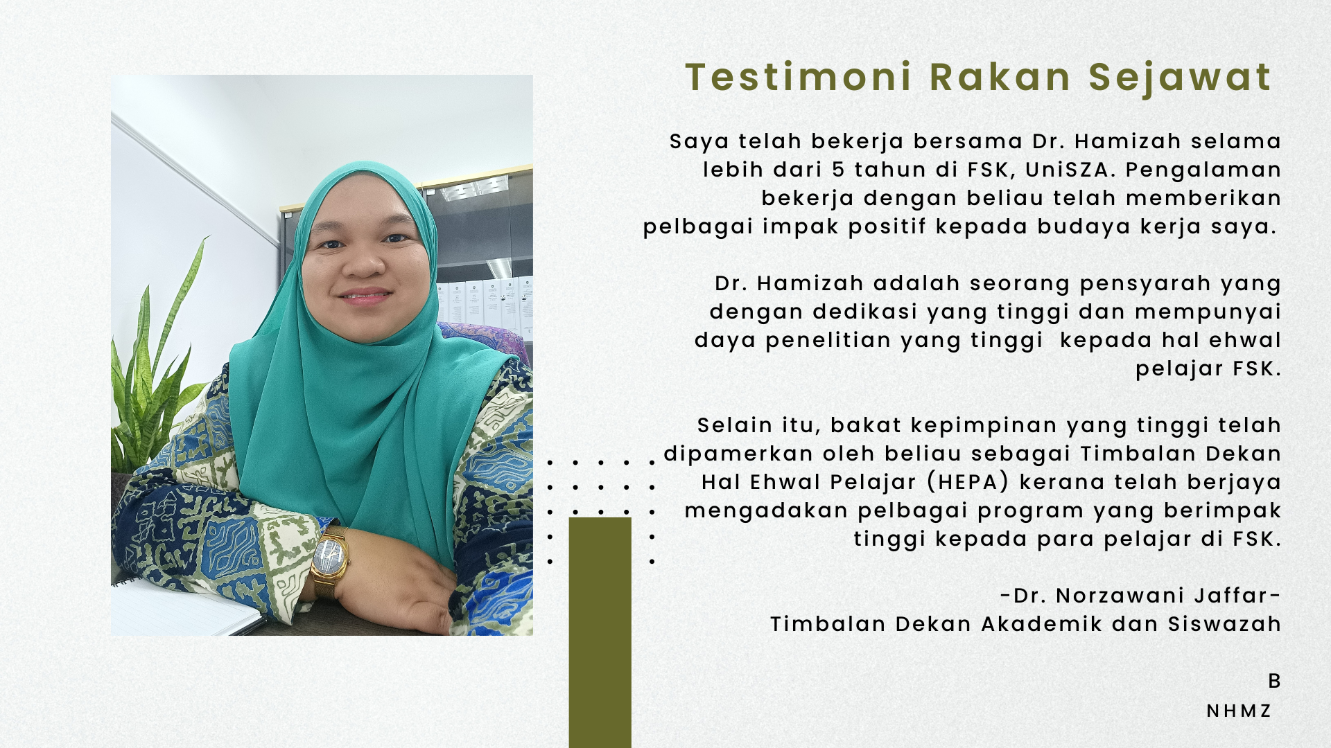 testimoni Dr Zawani