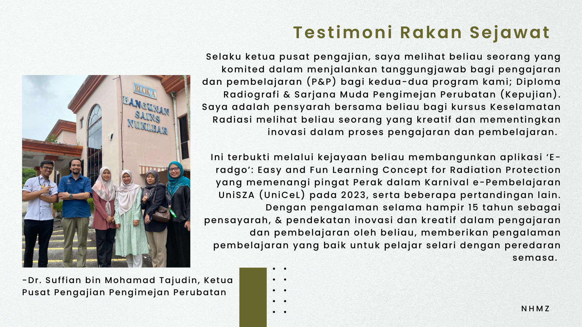 Testimoni Dr. Suffian