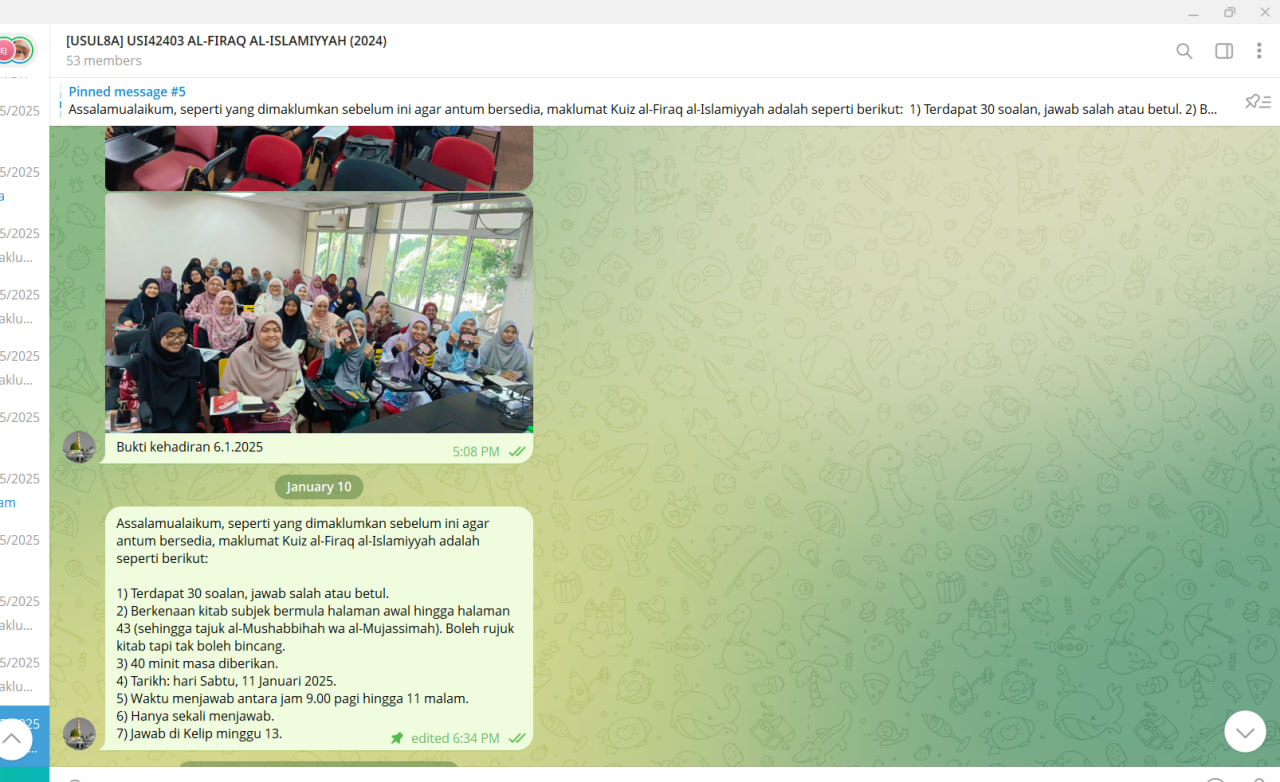 telegram kelas