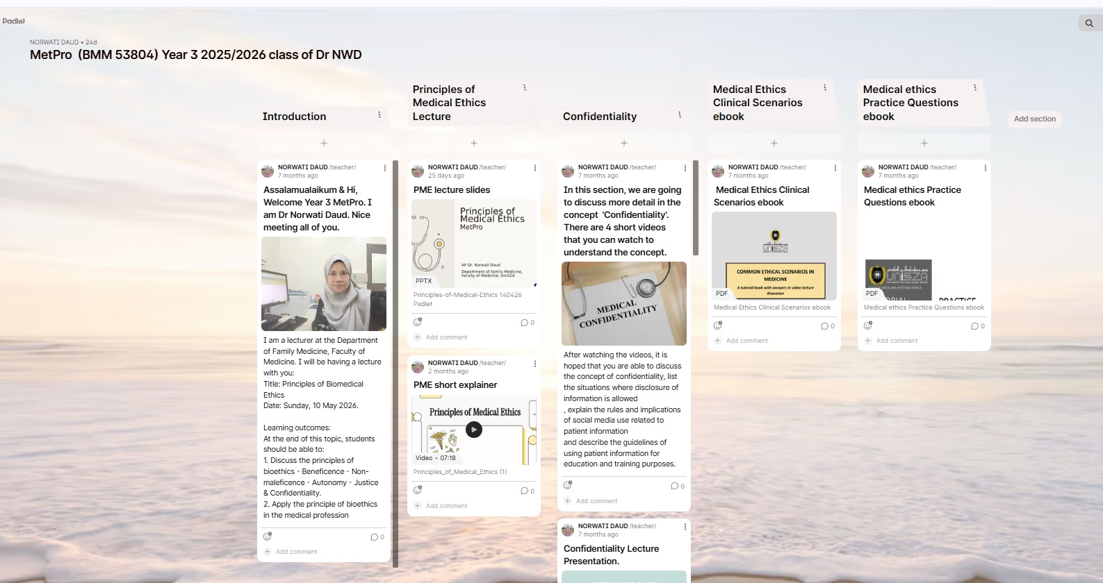Padlet Medical Ethics